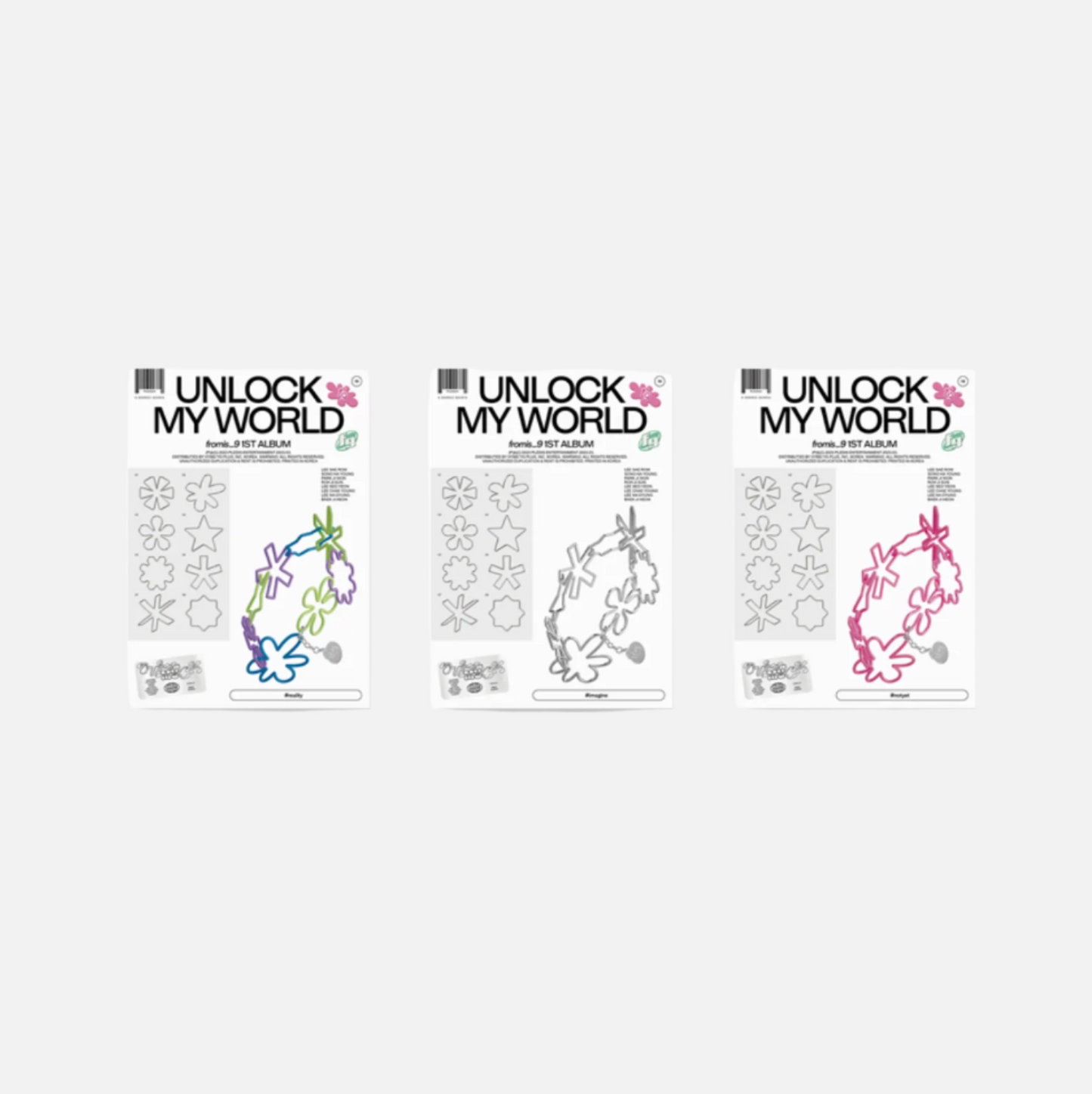 fromis_9 - VOL. 1 UNLOCK MY WORLD (reality / imagine / notyet ver.)
