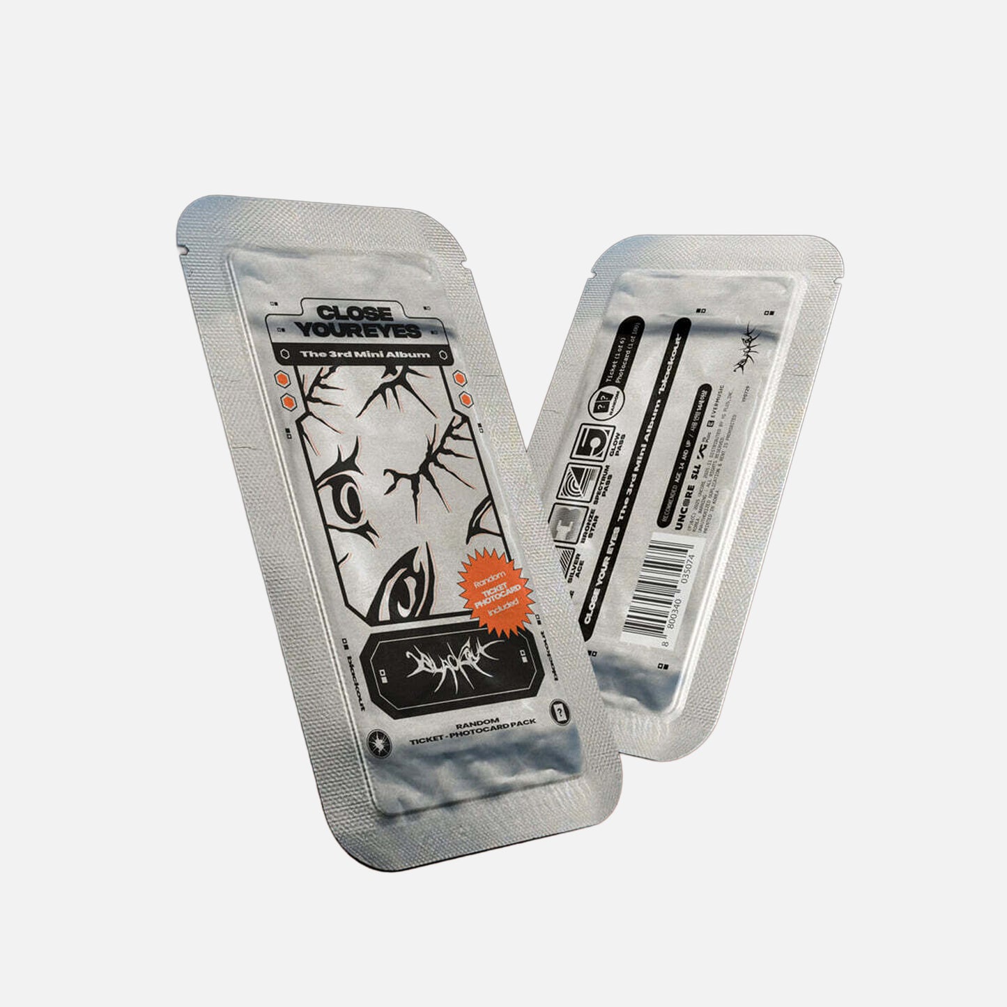 PRE-ORDER CLOSE YOUR EYES - 3rd Mini Album blackout (ticket Ver.)