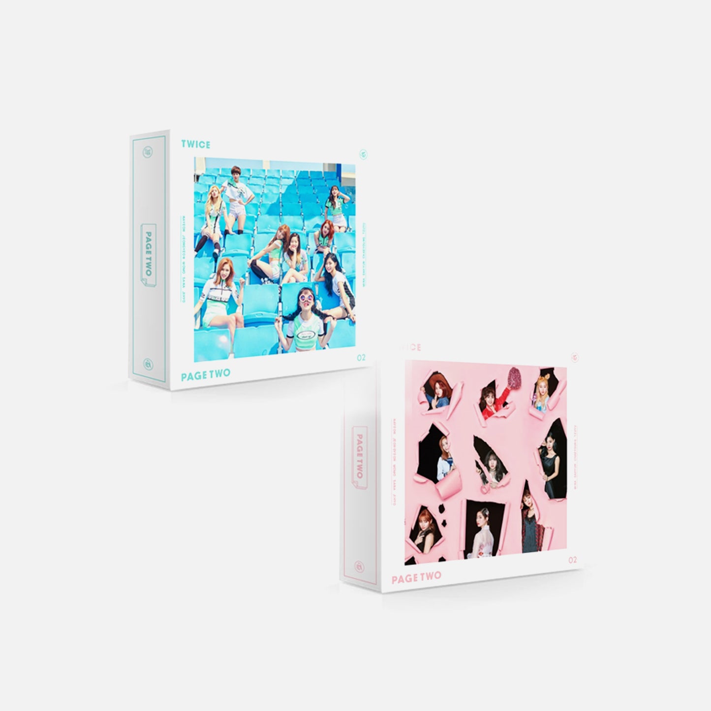 TWICE - 2nd Mini Album PAGE TWO (MINT / PINK Ver.)