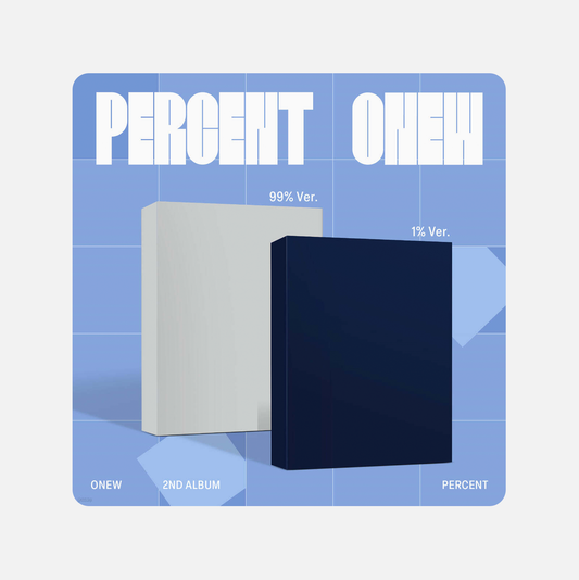 (PRE-ORDER) ONEW - 2nd Album PERCENT (Photobook Ver.) (99% Ver. / 1 Ver.)
