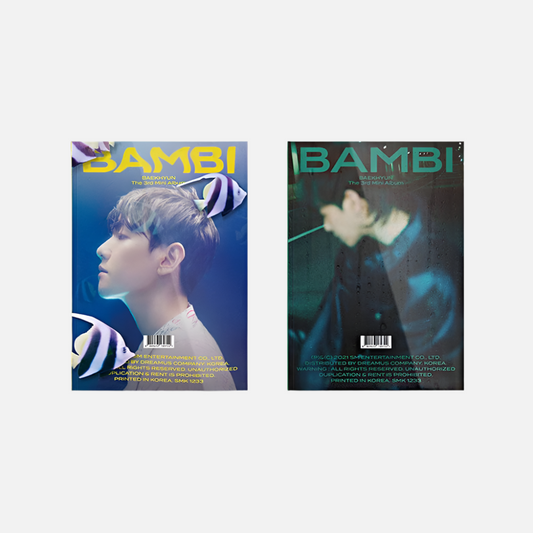 BAEKHYUN (EXO) - 3rd Mini Album BAMBI (PHOTOBOOK Ver.)