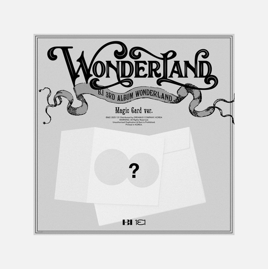 (PRE-ORDER) B.I - 3rd Album [WONDERLAND] (Magic card Ver.)