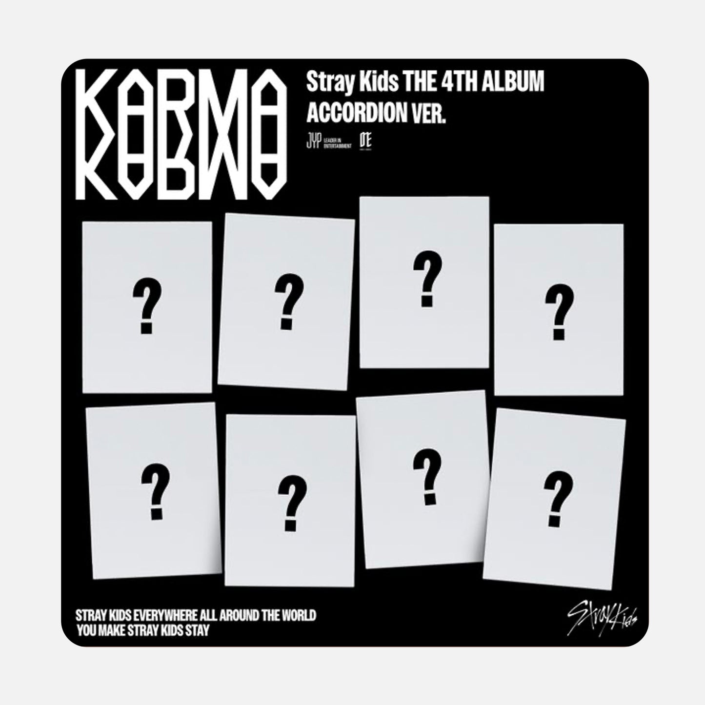 (PRE-ORDER+POB) Stray Kids - 4th Album KARMA (ACCORDION Ver.) (Random)
