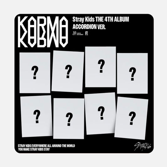 (PRE-ORDER+POB) Stray Kids - 4th Album KARMA (ACCORDION Ver.) (Random)